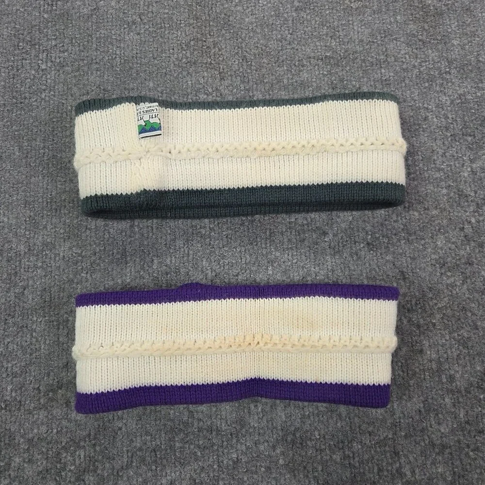 2 Handmade 100% Wool Women's‎ Headband by Mountain Ladies & Ewe USA Fair Isle